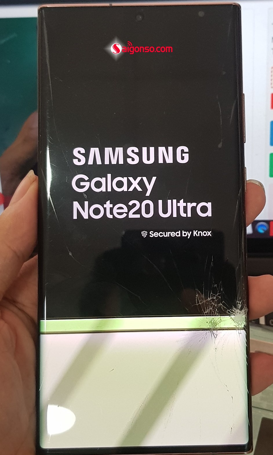 màn hình Samsung Note 20 Ultra bị hư